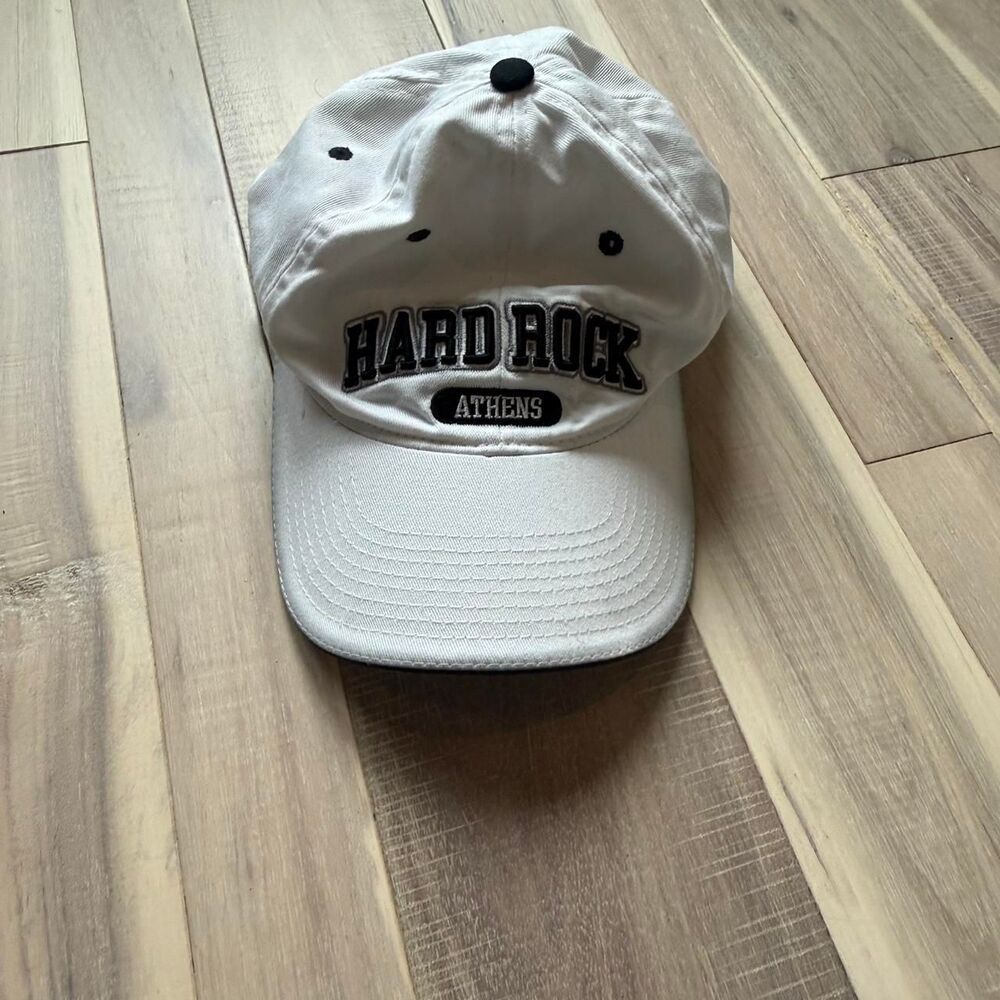 Hard-rock-cafe Men's White and Grey Hat